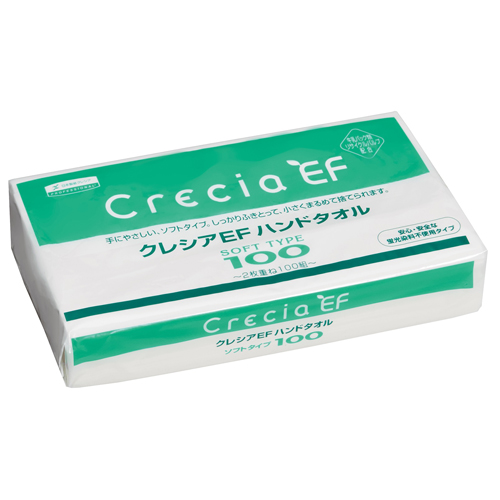 クレシアEFハンドタオル ソフトタイプ100 60パック/箱