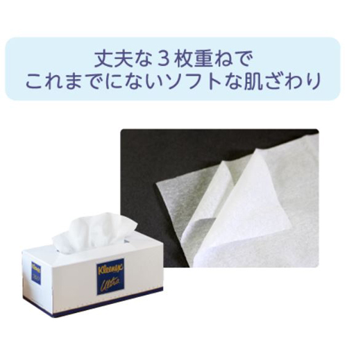 クリネックス ティシューウルトラ ファミリーサイズ 280枚(140組)×10箱 - 画像 (2)