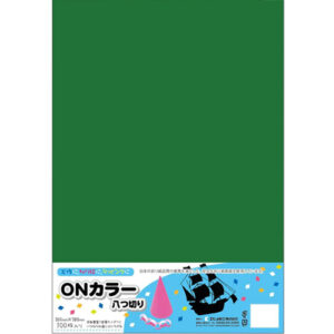 ONカラーいろがみ 緑    八ツ切 100枚入