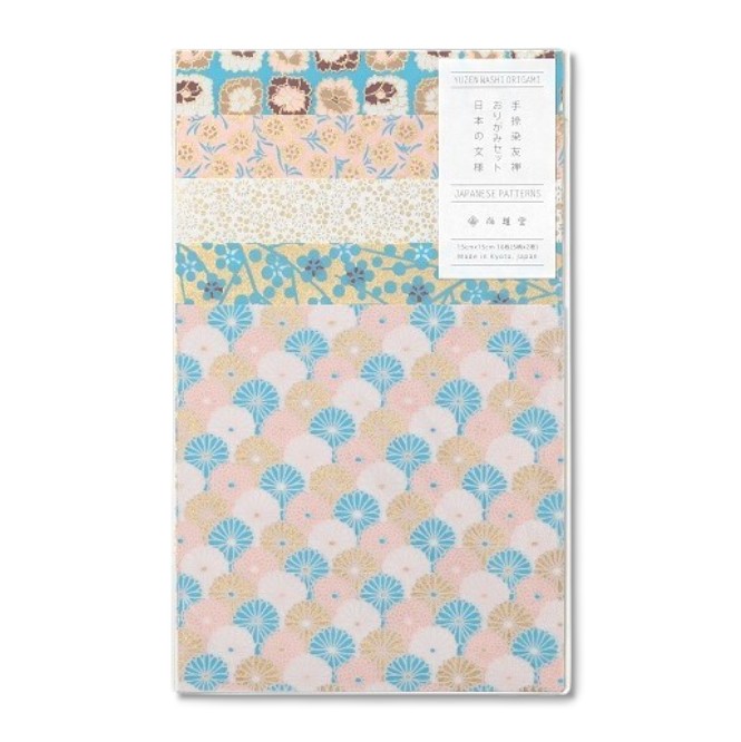 友禅おりがみセット　日本の文様　花2