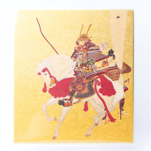 小色紙 武士