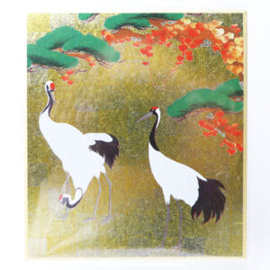 小色紙 三羽鶴