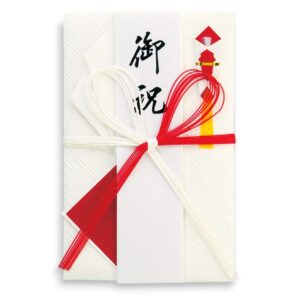 大金封 手漉和紙赤白花結