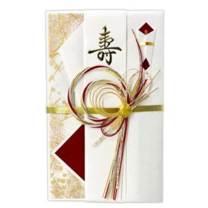 寿中金封 輪重ね 赤