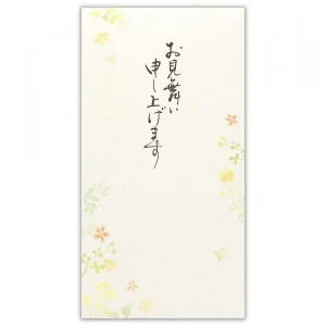 筆文字のし袋　御見舞　草花